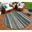 Tapis intérieur lavable rayé 8 pi