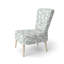 Chaise rembourrée Modern - Chaise d'appoint vert sauge-391377068