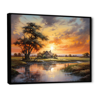 «Sunrise Autumn Country Panorama II», reproduction sur toile