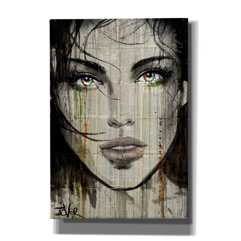 «Autre genre» par Loui Jover, art mural sur toile, H 26 po x l 18 po x P 0,75 po