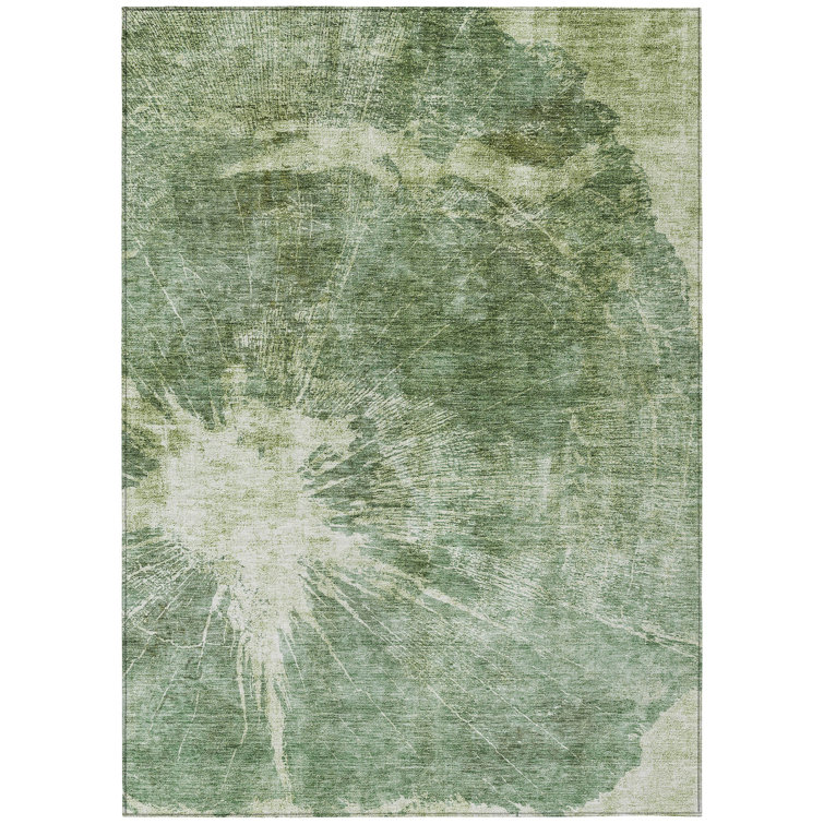 Sharna Washable Abstract Indoor / Outdoor Rug