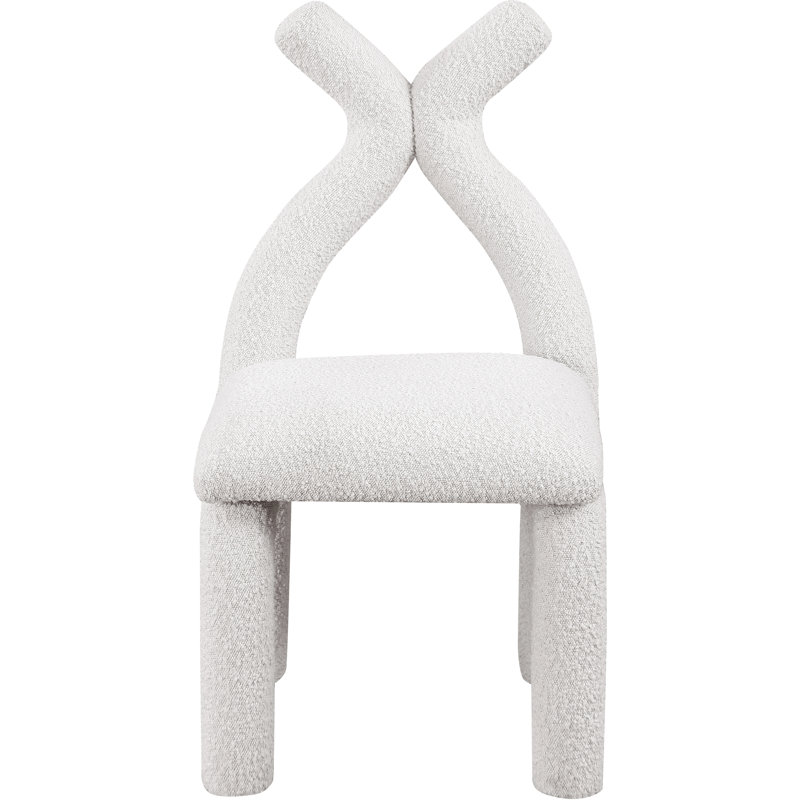 Xena 20 Wide, Cream Boucle Fabric