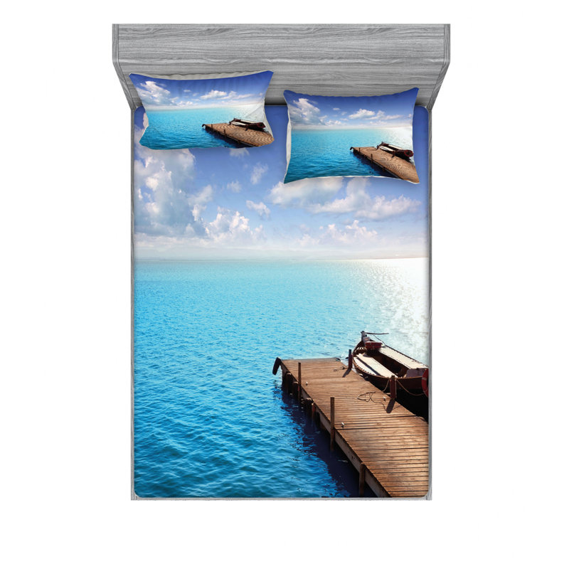Microfiber Sheet Set, Queen Sheet Set with Fitted Sheet