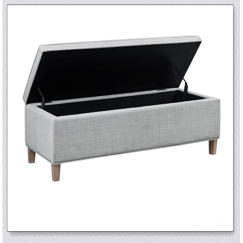 Banc de rangement rectangulaire à fermeture douce, simple, confortable et durable, banc multifonctionnel