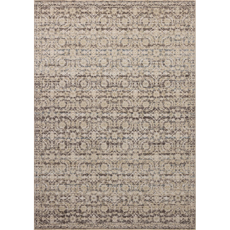 Loloi Forlini Linen / Midnight Area Rug, Round 7'10"