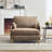 Chenille Upholstered Convertible Chair-87112320