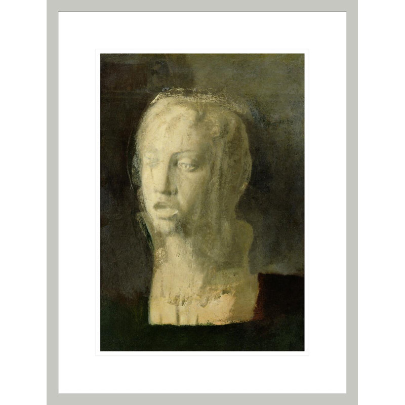 Étude de la tête d'un jeune chanteur d'après Della Robbia par Edgar Degas, impression giclée encadrée