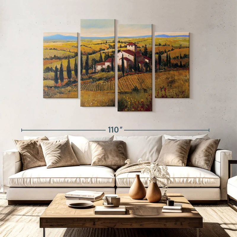 Alvord Nostalgic Tuscany III, H 54 po x l 84 po