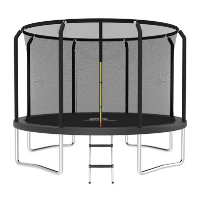 ACWARM HOME 12FT Trampoline Recreational Trampolines for Kids and Adults with Net and Ladder, ASTM Approved