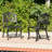 Cast Aluminum Chairs In Copper   Of 2  - Stain 2 Patio Leather Seat