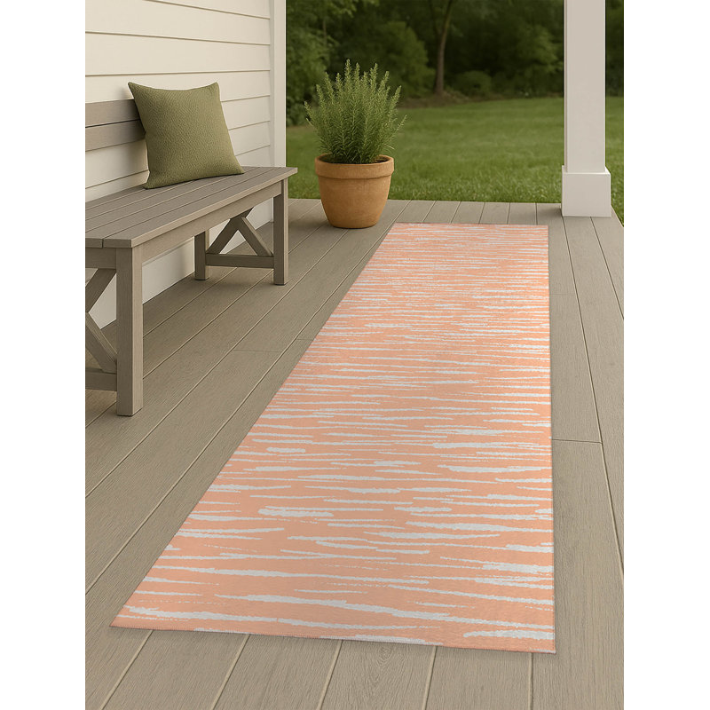 Tapis d'extérieur antidérapant Spectrum Strands, Tapis de couloir 2 pi 6 po x 8 pi