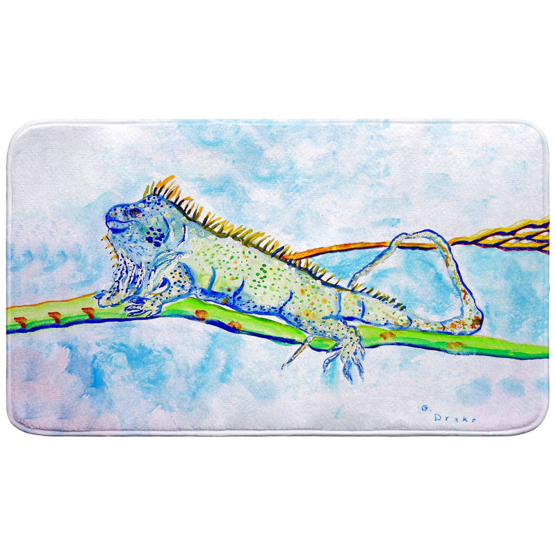 Iguana Bath Mat, Single - 18" L x 30" W