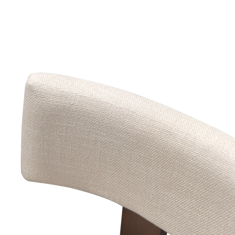 Chaise d'appoint rembourrée Adhafera, Brun