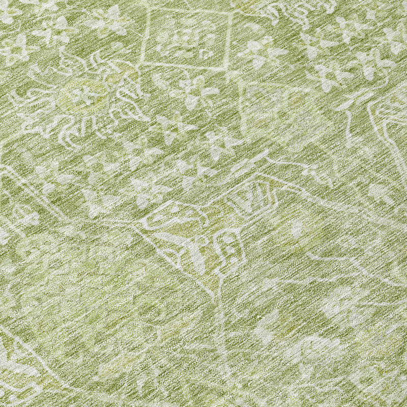 Tapis intérieur / extérieur vert Mila , 10 pi x 14 pi