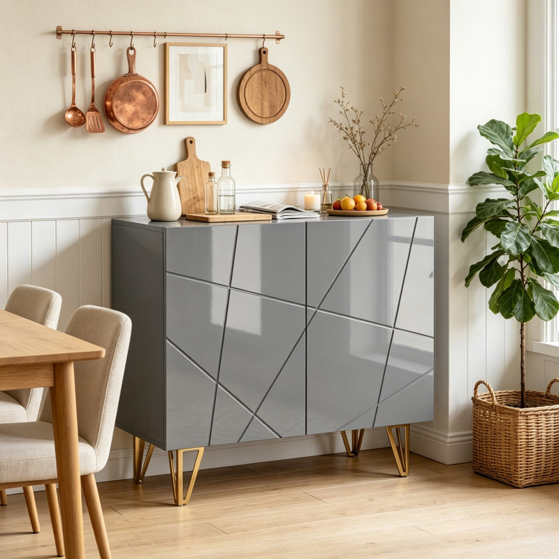 40cm Sideboard, Grey