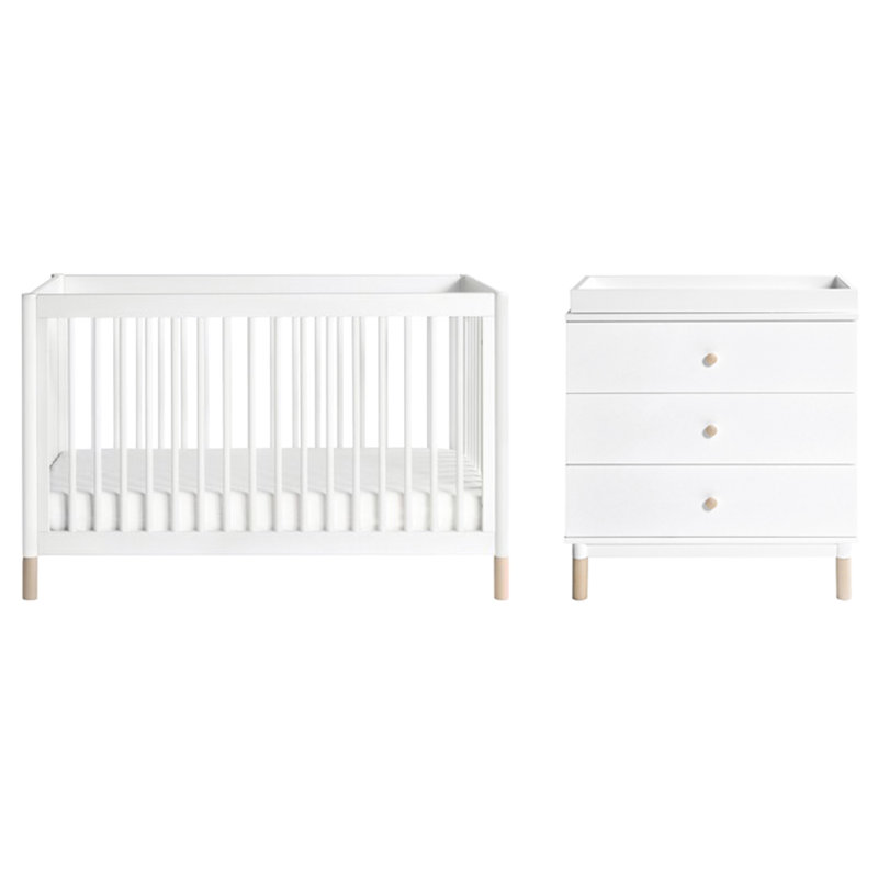 Gelato Convertible Standard Nursery Furniture Set, White