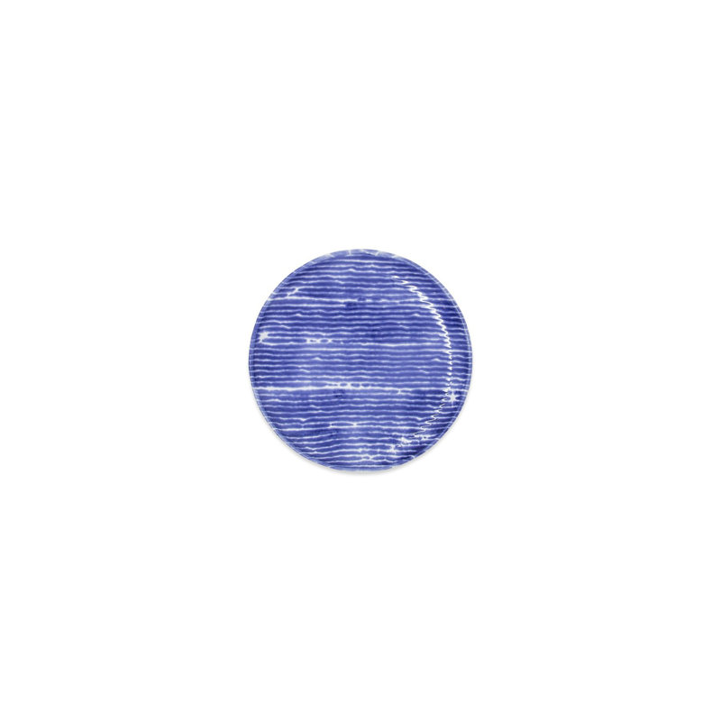 Handcrafted Blue and White Ceramic Appetizer Plates Set