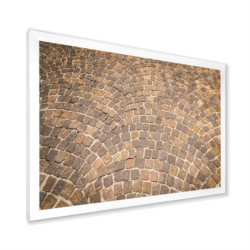 «Paving Abstract Design», reproduction sur toile encadrée, H 8 po x l 12 po x P 1 po, Cadre photo blanc