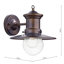Desota Seeded Glass Outdoor Barn Light-19504068