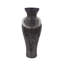 Black Ore Glass Vase with metal accent- Medium-1254592646