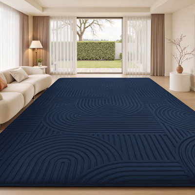 9x12 Area Rugs for Living Room, Machine Washable Rugs for Bedroom, Soft Large Area Rug Modern Geometric, Non-slip White Rug Carpet, Indoor Rug for kids Room Dorm Office Home Decor Aesthetic