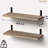 Rustic Book Storage Shelves Of 2 - 40Lb Weight Capacity Wall Bathroom Organizer Style With Limit
