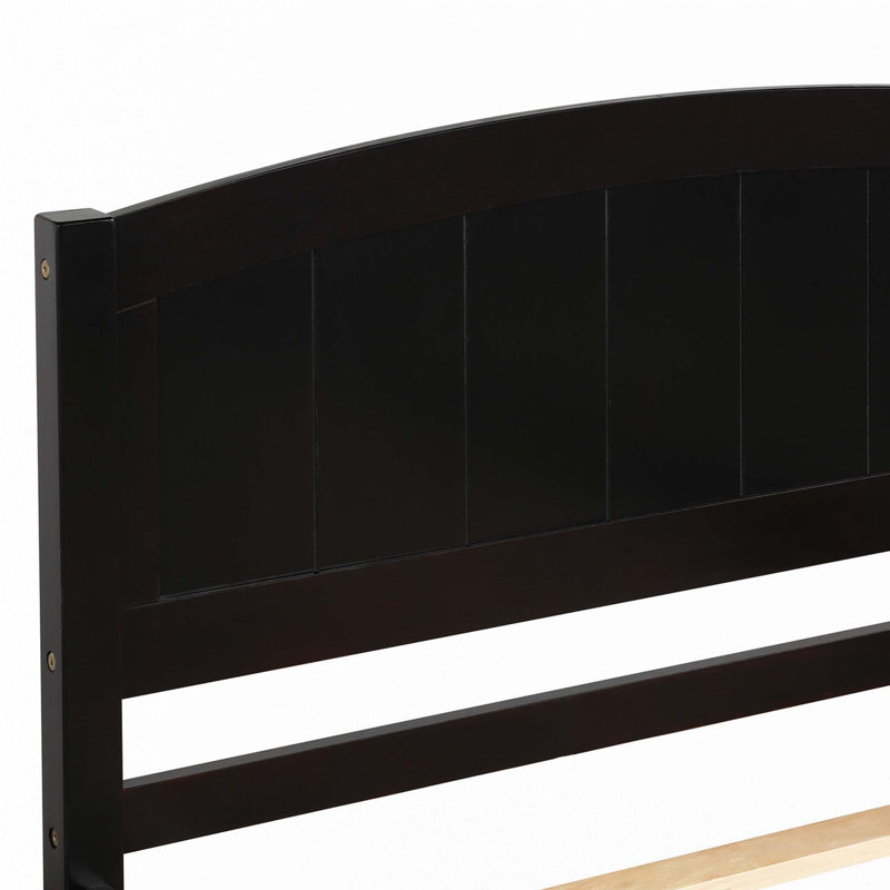Lit plateforme simple avec lit gigogne, Espresso