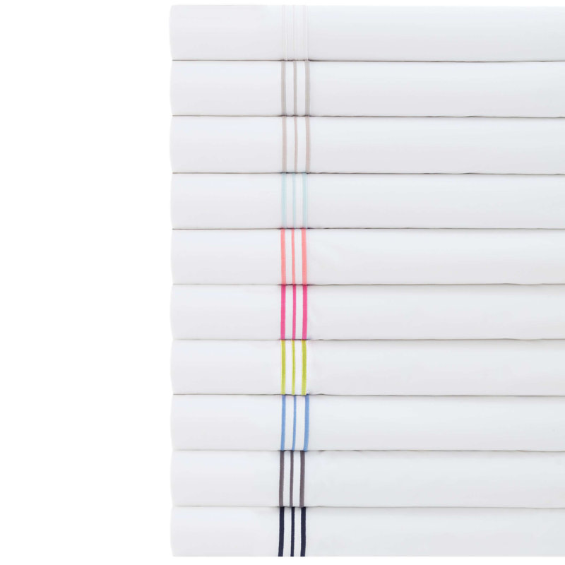 Trio Flat Sheet, White, Twin/Twin XL Flat Sheet 