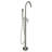 54" x 28" Freestanding Soaking Single Slipper Bathtub with Reversible Drain, Faucet