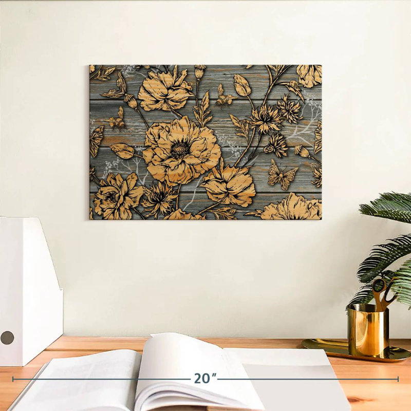 Harnek Rustic Floral, 8" H x 12" W