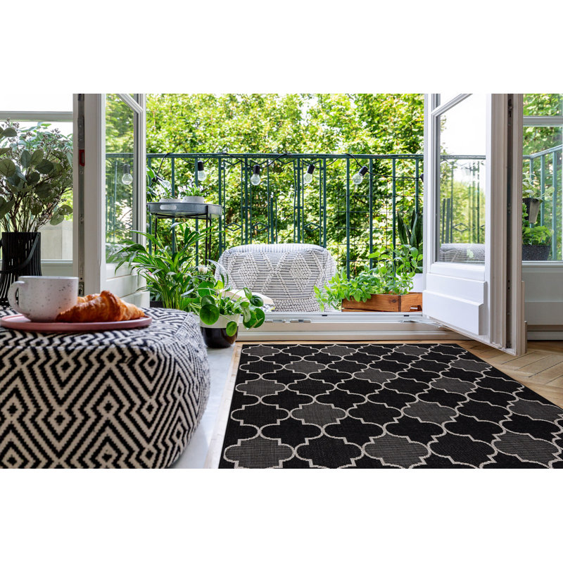 Bilboroughs Moroccan Indoor / Outdoor Area Rug, Rectangle 120 x 170cm