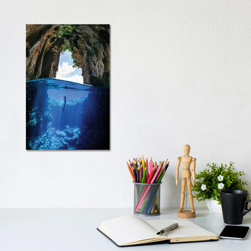 Swallows Cave by Jordan Robins - Wrapped Canvas Print, 20.32 cm H x 30.48 cm W