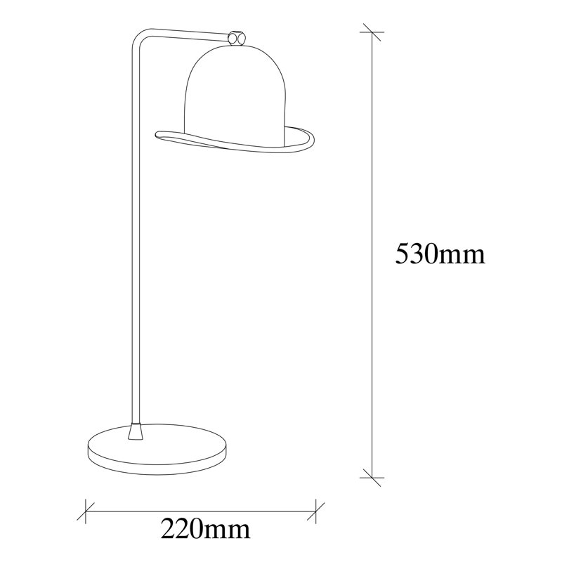 Lampe de bureau 20,87 po Kason, Rose
