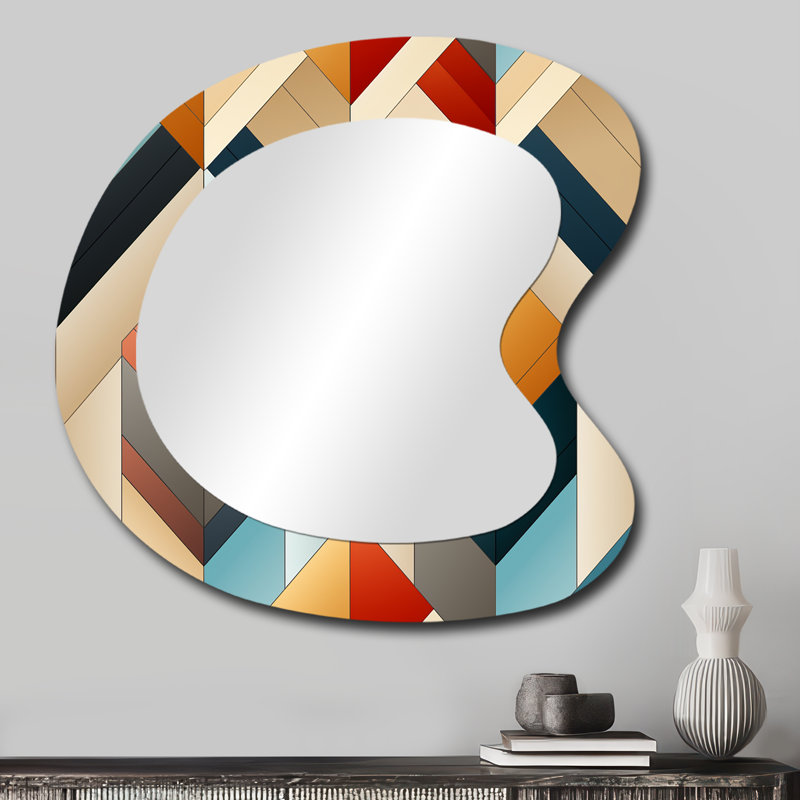 Motif à chevron à géométrie urbaine Finnlo, 27 po x 27 po