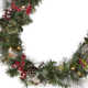 Wintry Pine 108'' in. Lighted Faux Garland