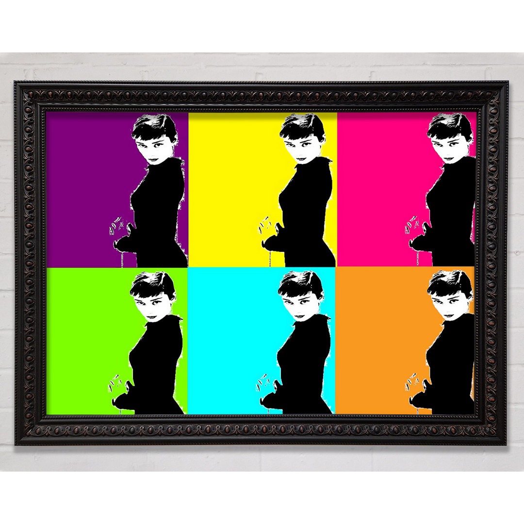 Audrey Hepburn Pop Art - Druck