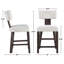 Ensemble de comptoir en bois avec chaises rembourrées Oakley-931077570