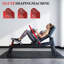 Hip Hip Thrust Machine - Banc robuste en forme de pont avec support de poids, capacité de 850 lb, pédales réglables et rembourrage antidérapant pour la gymnastique à domicile