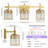 3 - Light Gold Modern Elegant Luxury Dimmable Bathroom Vanity Light With Square Crystal Shade-65595250