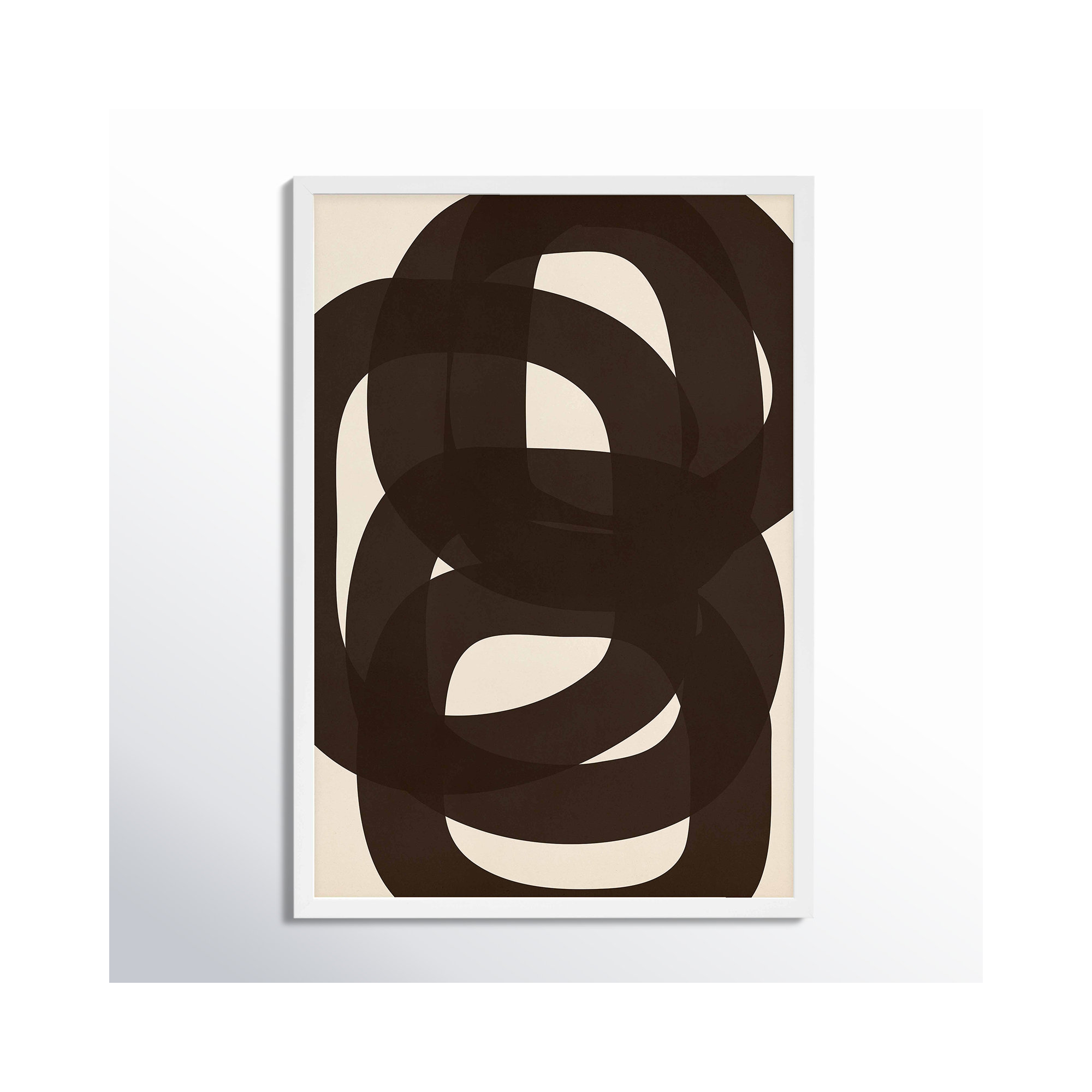 Circular Harmony by Romina Gadler, 20" H x 14" W x 1.25" D, White Framed Paper