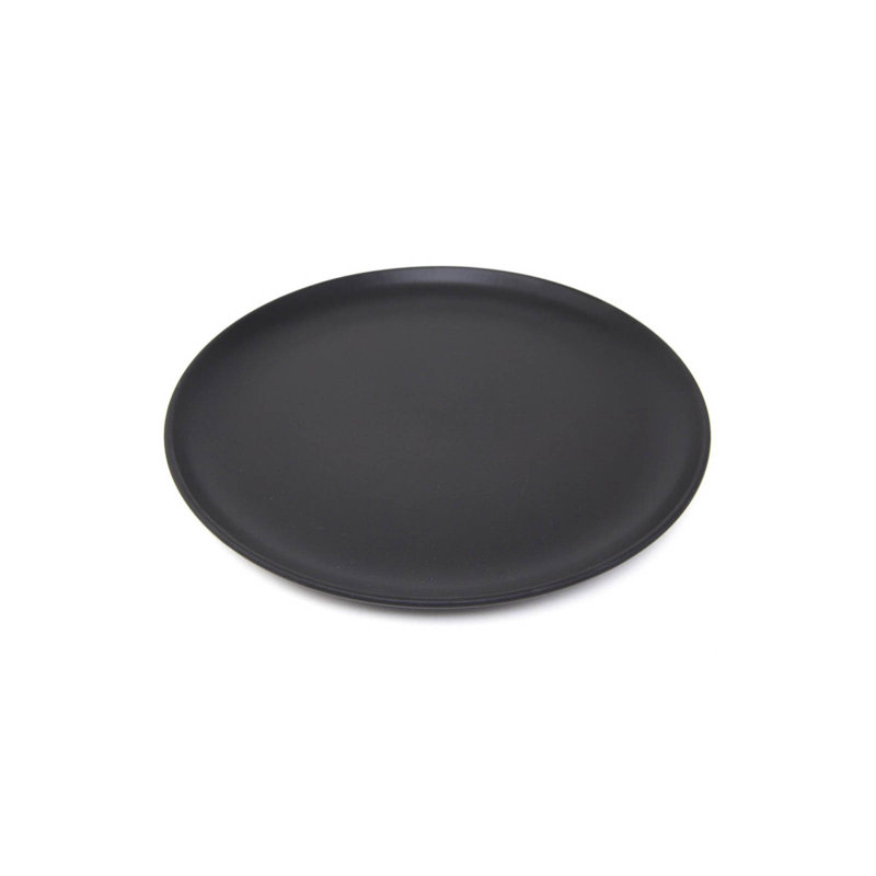 Assiette plate en grès 11,4 po Borgen, Basalte