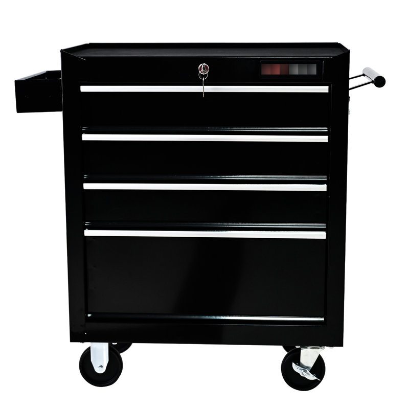 Coffre à outils robuste à 4 tiroirs avec serrure - Garage Garage