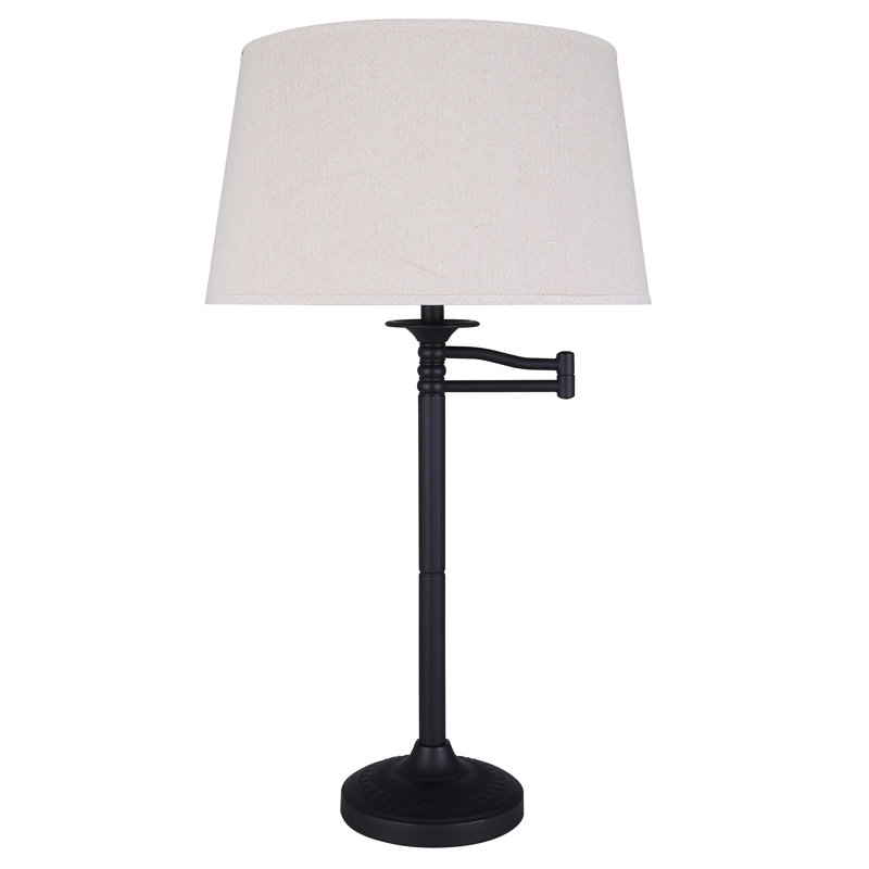 Andarius 1 Light Table Lamp With Oil Rubbed Bronze Finish And Natural Tan Shade