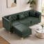 Canapé modulaire Chesterfield avec 3 coussins