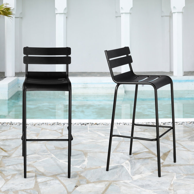 Tabouret d'extérieur 31,4, Noir