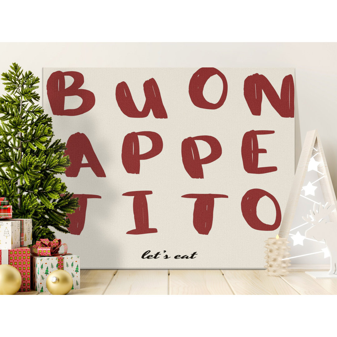Buon Appetito Kitchen Art Canvas
