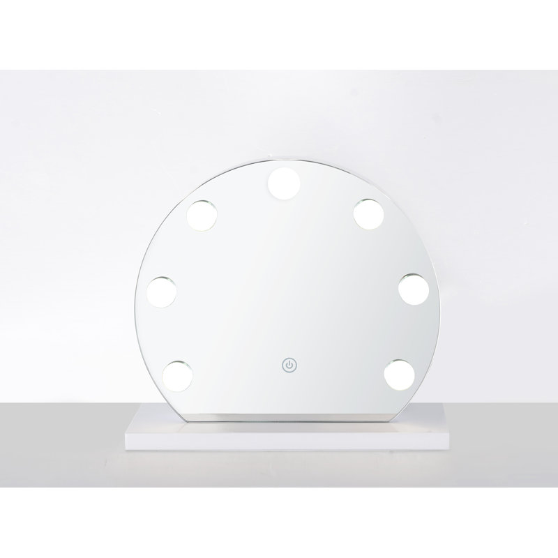 Miroir de salle de bain/meuble-lavabo biseauté Syn, Blanc