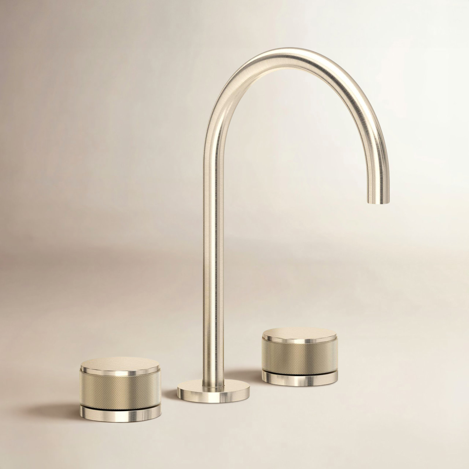 Terrell Widespread Lavatory Faucet With C-Spout, Satin Nickel
