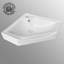 Lavabo d'angle et trop-plein en porcelaine vitrifiée 24 po