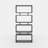 Barzykin Geometric Bookcase-396237554